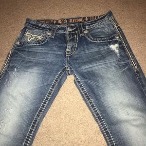 Rock revival men’s jeans